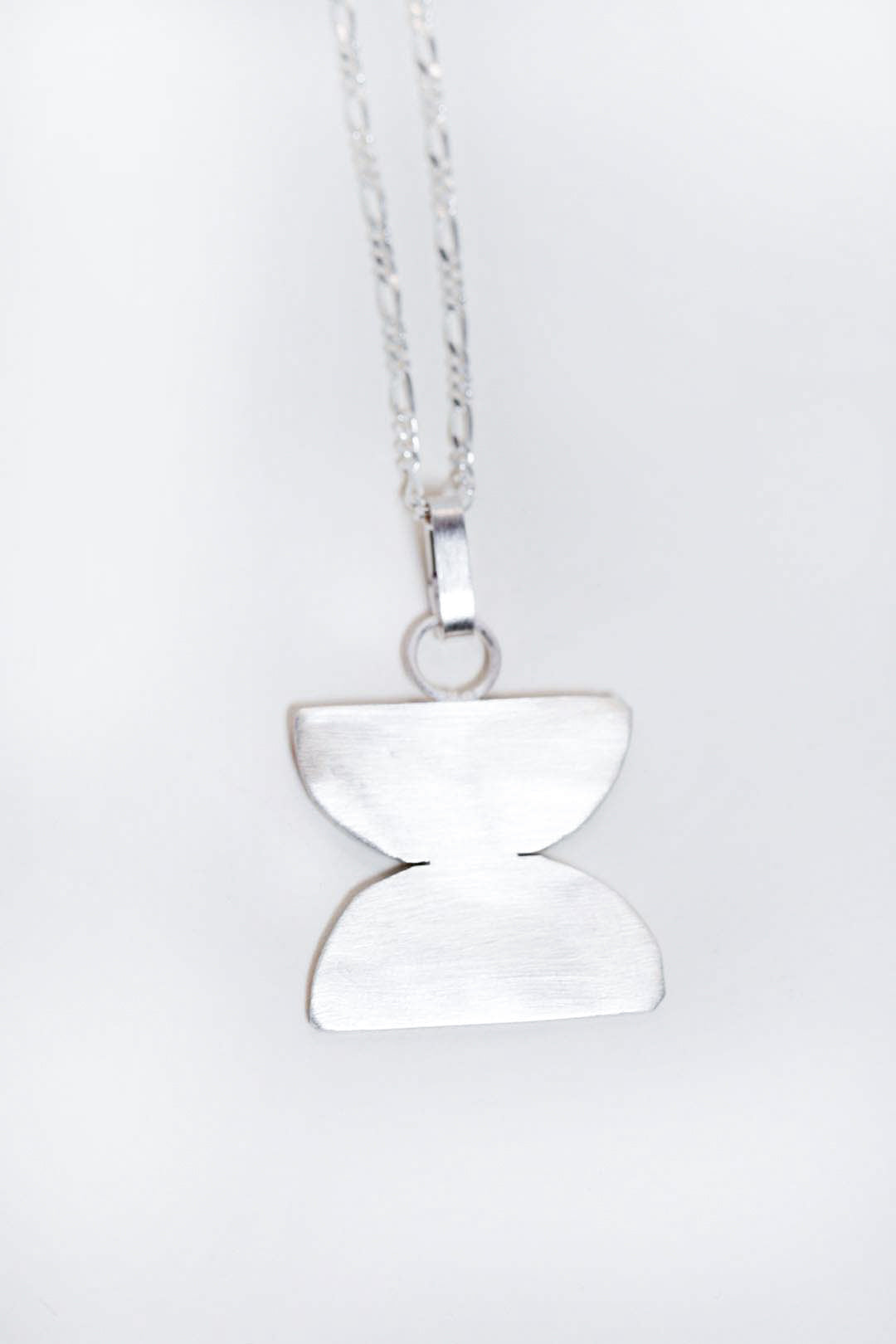 Hourglass Omen Necklace in Sterling Silver
