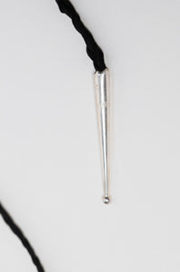 Silk Braided Bolo in Black