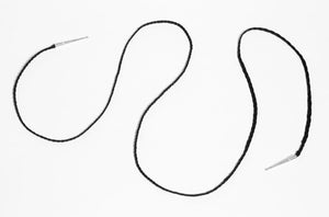 Silk Braided Bolo in Black